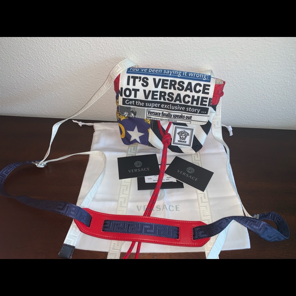 Authentic Versace ropes mini crossbody bag